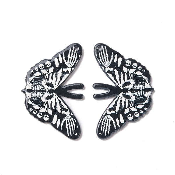 PandaHall Halloween Printed Acrylic Pendants, Butterfly with Skull, Butterfly Pattern, 32.5x50.5x2.7mm, Hole: 1.6mm Acrylic Butterfly Black
PandaHall Halloween Printed Acrylic Pendants, Butterfly with Skull, Butterfly Pattern, 32.5x50.5x2.7mm, Hole: 1.6mm Acrylic Butterfly Black