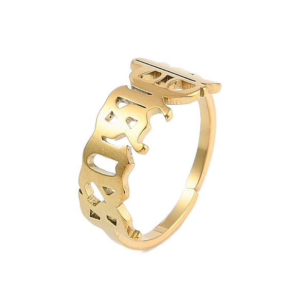PandaHall Ion Plating(IP) 304 Stainless Steel Constellation Open Cuff Ring for Women, Real 18K Gold Plated, Pisces, 9.6mm, Inner Diameter...
PandaHall Ion Plating(IP) 304 Stainless Steel Constellation Open Cuff Ring for Women, Real 18K Gold Plated, Pisces, 9.6mm, Inner Diameter...