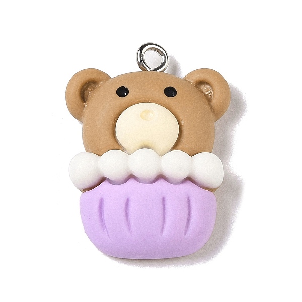 PandaHall Opaque Resin Pendants, Cartoon Charms with Platinum Plated Iron Loops, Bear Cupcake, 25.5x19x8mm, Hole: 2mm Iron+Resin Bear Brown
PandaHall Opaque Resin Pendants, Cartoon Charms with Platinum Plated Iron Loops, Bear Cupcake, 25.5x19x8mm, Hole: 2mm Iron+Resin Bear Brown