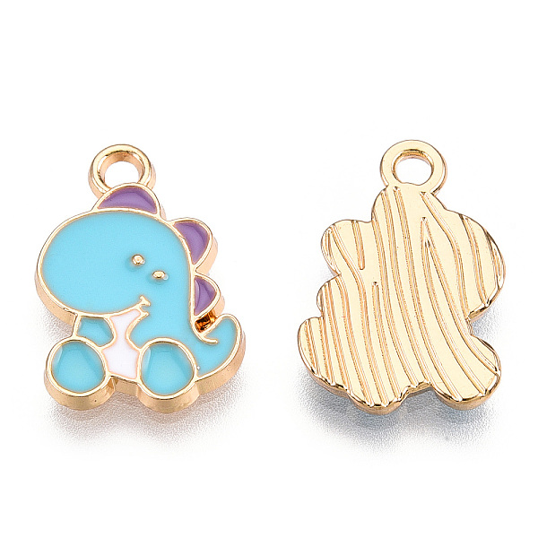 PandaHall Alloy Pendants, with Enamel, Cadmium Free & Lead Free, Light Gold, Dinosaur, Deep Sky Blue, 17x11.5x1.5mm, Hole: 2mm Alloy+Enamel...
PandaHall Alloy Pendants, with Enamel, Cadmium Free & Lead Free, Light Gold, Dinosaur, Deep Sky Blue, 17x11.5x1.5mm, Hole: 2mm Alloy+Enamel...
