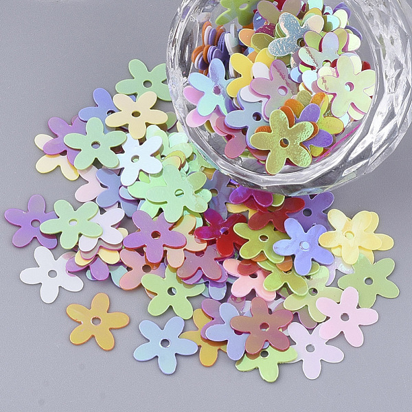 PandaHall Ornament Accessories, PVC Plastic Paillette/Sequins Beads, Flower, Mixed Color, 9.5x9.5x0.4mm, Hole: 1.2mm, about 720pcs/bag PVC..., Multicolor
PandaHall Ornament Accessories, PVC Plastic Paillette/Sequins Beads, Flower, Mixed Color, 9.5x9.5x0.4mm, Hole: 1.2mm, about 720pcs/bag PVC..., Multicolor