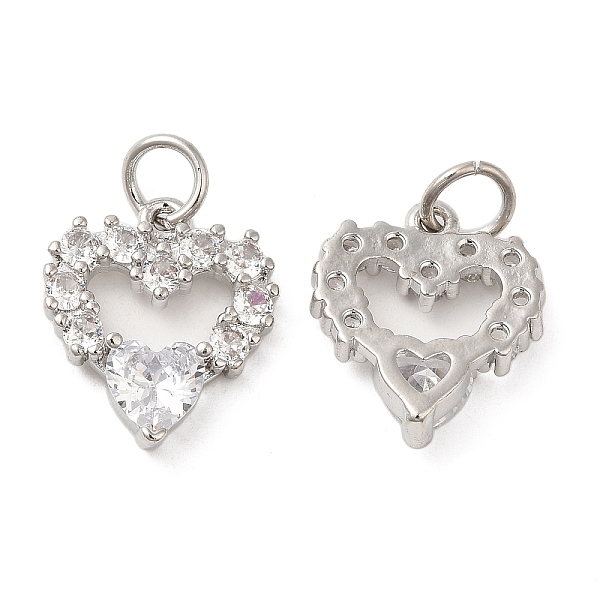 PandaHall Rack Plating Brass Micro Pave Clear Cubic Zirconia Pendants, with Jump Ring, Long-Lasting Plated, Lead Free & Cadmium Free, Heart...
PandaHall Rack Plating Brass Micro Pave Clear Cubic Zirconia Pendants, with Jump Ring, Long-Lasting Plated, Lead Free & Cadmium Free, Heart...