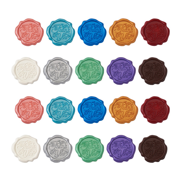 PandaHall 20Pcs 10 Colors Adhesive Wax Seal Stickers, For Envelope Seal, Word Thank You, Mixed Color, 30.8x30.8x2.2mm, 2pcs/color Wax..., Multicolor
PandaHall 20Pcs 10 Colors Adhesive Wax Seal Stickers, For Envelope Seal, Word Thank You, Mixed Color, 30.8x30.8x2.2mm, 2pcs/color Wax..., Multicolor