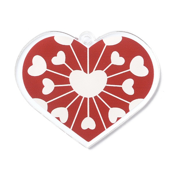 PandaHall Valentine's Day Transparent Acrylic Pendant, Heart Charm, FireBrick, 40.5x49.5x2mm, Hole: 3mm Acrylic Heart Red
PandaHall Valentine's Day Transparent Acrylic Pendant, Heart Charm, FireBrick, 40.5x49.5x2mm, Hole: 3mm Acrylic Heart Red