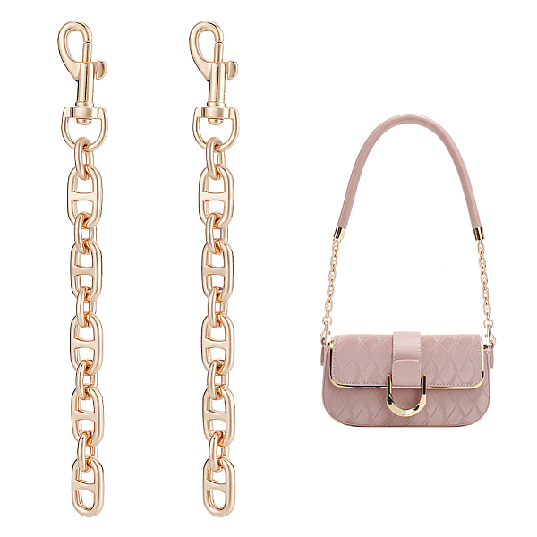 PandaHall Alloy Mariner Link Chain Purse Strap Extenders, with Swivel Eye Bolt Snap Hooks, Light Gold, 17.2cm Alloy
PandaHall Alloy Mariner Link Chain Purse Strap Extenders, with Swivel Eye Bolt Snap Hooks, Light Gold, 17.2cm Alloy