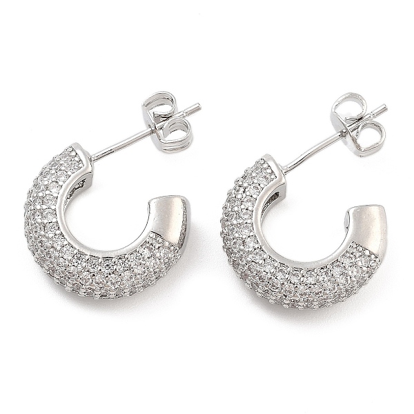 PandaHall Brass Pave Clear Cubic Zirconia Stud Earrings, Toroidal, Platinum, 19.5x4.5mm Cubic Zirconia Others Clear
PandaHall Brass Pave Clear Cubic Zirconia Stud Earrings, Toroidal, Platinum, 19.5x4.5mm Cubic Zirconia Others Clear