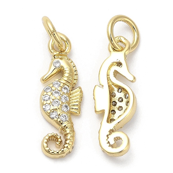 PandaHall Brass Micro Pave Cubic Zirconia Pendants, with Jump Ring, Lead Free & Cadmium Free, Seahorse Charm, Real 18K Gold Plated..., Clear
PandaHall Brass Micro Pave Cubic Zirconia Pendants, with Jump Ring, Lead Free & Cadmium Free, Seahorse Charm, Real 18K Gold Plated..., Clear