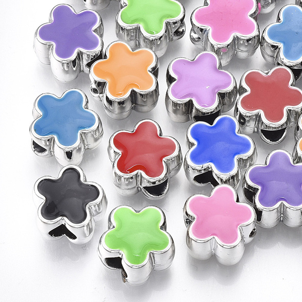 PandaHall UV Plating Acrylic European Beads, with Enamel, Large Hole Beads, Flower, Mixed Color, Platinum, 13x13.5x9mm, Hole: 5mm Acrylic..., Multicolor
PandaHall UV Plating Acrylic European Beads, with Enamel, Large Hole Beads, Flower, Mixed Color, Platinum, 13x13.5x9mm, Hole: 5mm Acrylic..., Multicolor