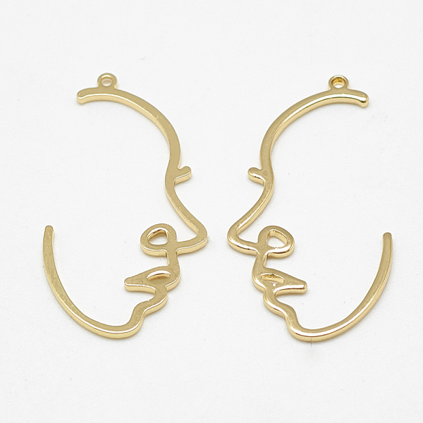 PandaHall Brass Pendants, Face, Real 18K Gold Plated, 31x16x1mm, Hole: 0.5mm Brass Others
PandaHall Brass Pendants, Face, Real 18K Gold Plated, 31x16x1mm, Hole: 0.5mm Brass Others