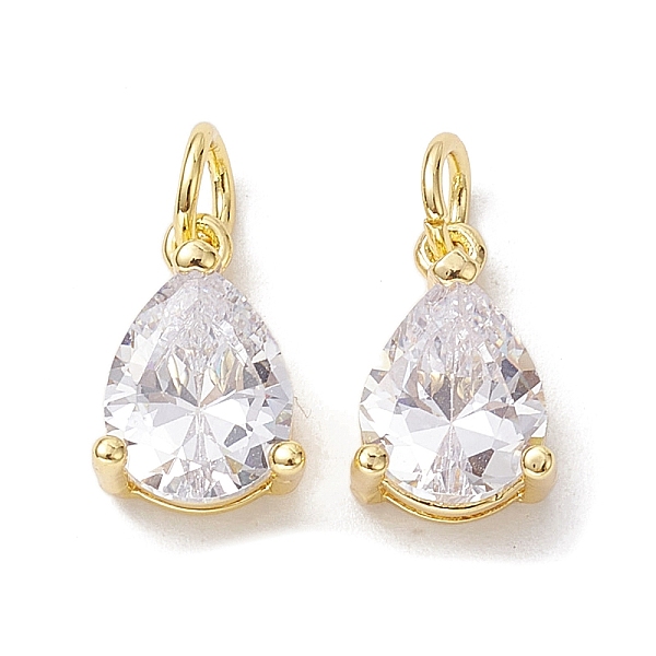 PandaHall Brass Micro Pave Clear Cubic Zirconia Pendants, with Jump Ring, Teardrop Charms, Real 18K Gold Plated, 12x7.5x5mm, Hole: 3.4mm...
PandaHall Brass Micro Pave Clear Cubic Zirconia Pendants, with Jump Ring, Teardrop Charms, Real 18K Gold Plated, 12x7.5x5mm, Hole: 3.4mm...