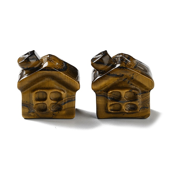 PandaHall Natural Tiger Eye Carved Healing House Figurines, Reiki Energy Stone Display Decorations, 24x17x25.5mm Tiger Eye House
PandaHall Natural Tiger Eye Carved Healing House Figurines, Reiki Energy Stone Display Decorations, 24x17x25.5mm Tiger Eye House