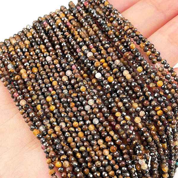 PandaHall Natural Tiger Eye Beads Strands, Faceted, Round, 2mm, Hole: 0.6mm, about 209pcs/strand, 14.96''(38cm) Tiger Eye Round
PandaHall Natural Tiger Eye Beads Strands, Faceted, Round, 2mm, Hole: 0.6mm, about 209pcs/strand, 14.96''(38cm) Tiger Eye Round
