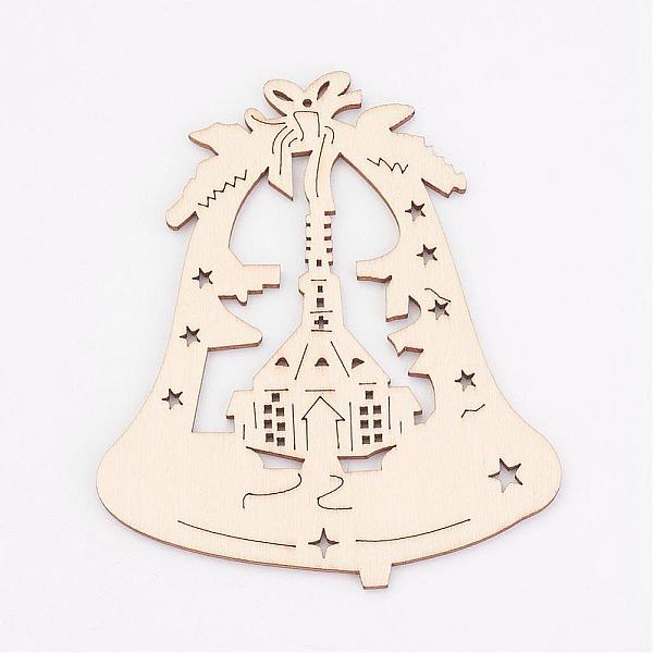 PandaHall Undyed Wooden Pendants, Christmas Bell, Antique White, 100x84x2.5mm, Hole: 1.5mm Wood Bell Orange
PandaHall Undyed Wooden Pendants, Christmas Bell, Antique White, 100x84x2.5mm, Hole: 1.5mm Wood Bell Orange