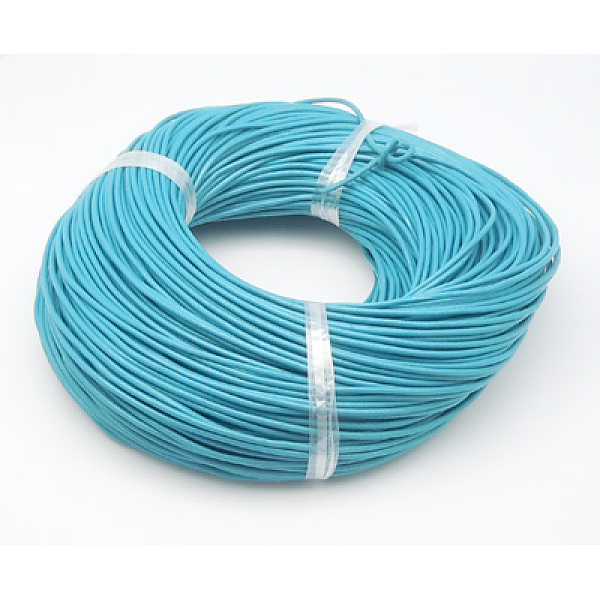 PandaHall Cowhide Leather Cord, Leather Jewelry Cord, Dark Cyan, Size: about 2mm in diameter Cowhide Round Cyan
PandaHall Cowhide Leather Cord, Leather Jewelry Cord, Dark Cyan, Size: about 2mm in diameter Cowhide Round Cyan