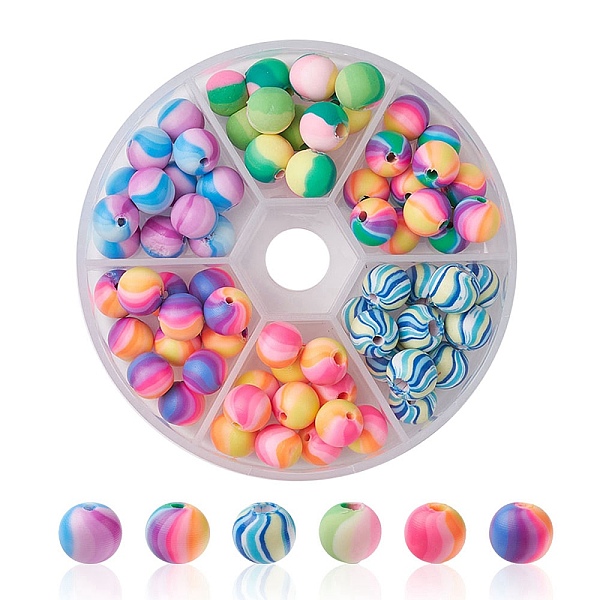 PandaHall 90Pcs 6 Colors Handmade Polymer Clay Beads, Round, Mixed Color, 8mm, Hole: 2mm, 15pcs/color Polymer Clay Round Multicolor
PandaHall 90Pcs 6 Colors Handmade Polymer Clay Beads, Round, Mixed Color, 8mm, Hole: 2mm, 15pcs/color Polymer Clay Round Multicolor