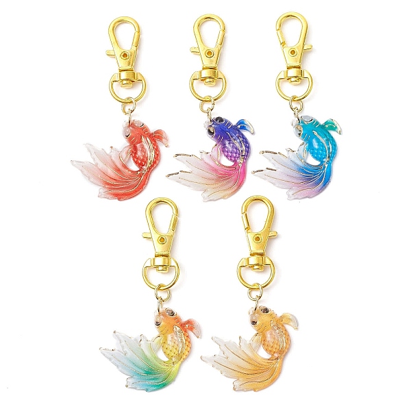 PandaHall Fish Acrylic Pendant Decoration, with Alloy Clasp, Mixed Color, 63mm Acrylic Fish Multicolor
PandaHall Fish Acrylic Pendant Decoration, with Alloy Clasp, Mixed Color, 63mm Acrylic Fish Multicolor