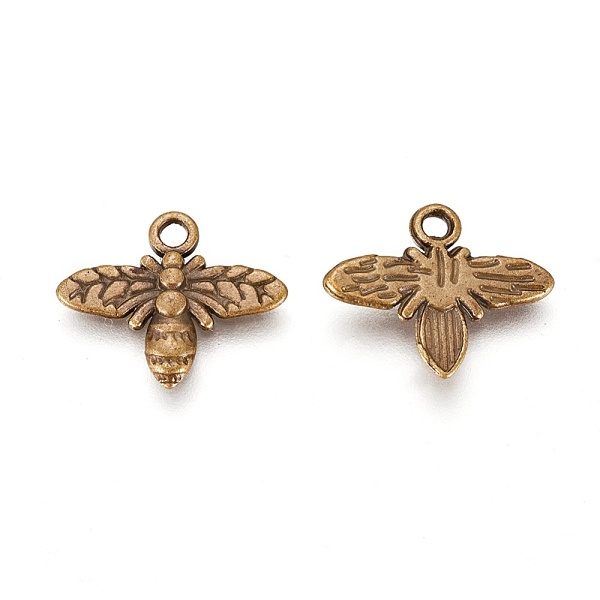 PandaHall Tibetan Style Alloy Pendants, Lead Free and Cadmium Free, Bees, Antique Bronze Color, 14x16x2mm, Hole: 2mm Alloy Bees
PandaHall Tibetan Style Alloy Pendants, Lead Free and Cadmium Free, Bees, Antique Bronze Color, 14x16x2mm, Hole: 2mm Alloy Bees
