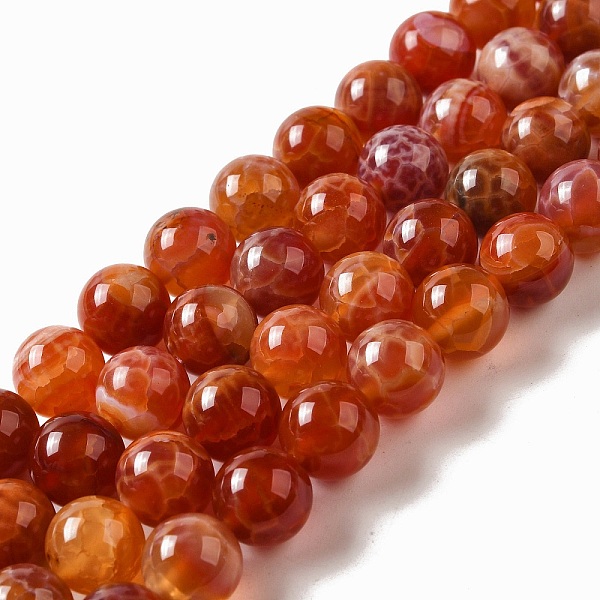 PandaHall Natural Fire Crackle Agate Beads Strands, Dyed & Heated, Round, 10mm, Hole: 1mm, about 40pcs/strand, 15.75 inch Fire Crackle Agate..., Red
PandaHall Natural Fire Crackle Agate Beads Strands, Dyed & Heated, Round, 10mm, Hole: 1mm, about 40pcs/strand, 15.75 inch Fire Crackle Agate..., Red