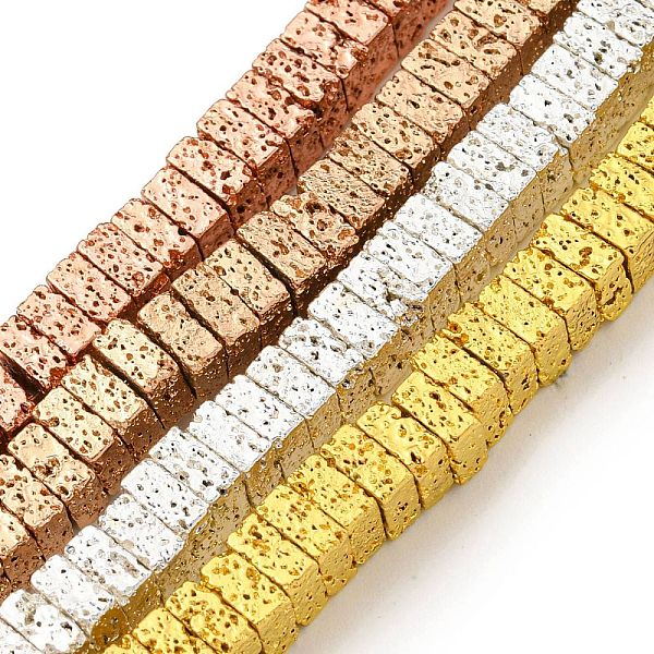 PandaHall Electroplated Natural Lava Rock Beads Strands, Square, Mixed Color, 4.5x4.5x2mm, Hole: 1.6mm, about 179pcs/strand, 16.14''(41cm)...
PandaHall Electroplated Natural Lava Rock Beads Strands, Square, Mixed Color, 4.5x4.5x2mm, Hole: 1.6mm, about 179pcs/strand, 16.14''(41cm)...