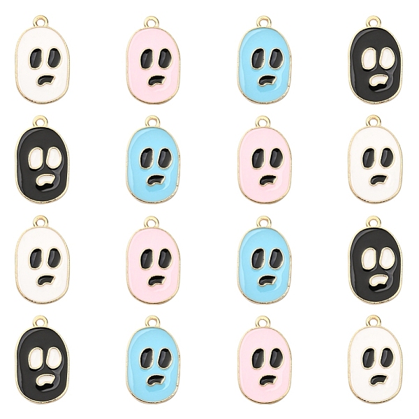 PandaHall 8Pcs 4 Colors Alloy Enamel Pendants, Light Gold, for Halloween, Skull, Mixed Color, 25x15x1.5mm, Hole: 1.8mm, 2pcs/color..., Multicolor 
PandaHall 8Pcs 4 Colors Alloy Enamel Pendants, Light Gold, for Halloween, Skull, Mixed Color, 25x15x1.5mm, Hole: 1.8mm, 2pcs/color..., Multicolor