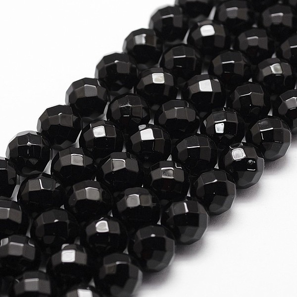 PandaHall Natural Black Onyx Beads Strands, Grade A, Faceted, Round, 10mm, Hole: 1mm, about 37pcs/strand, 14.9 inch~15.1 inch Black Onyx...
PandaHall Natural Black Onyx Beads Strands, Grade A, Faceted, Round, 10mm, Hole: 1mm, about 37pcs/strand, 14.9 inch~15.1 inch Black Onyx...