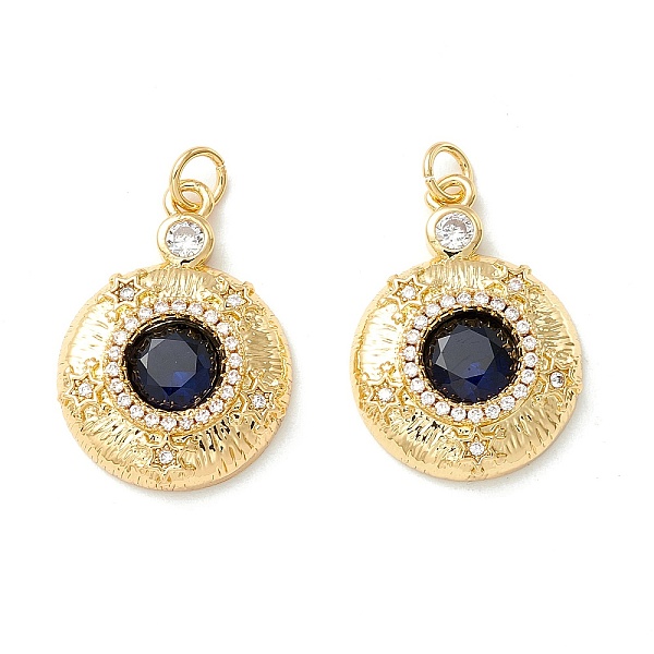 PandaHall Rack Plating Brass Micro Pave Clear & Midnight Blue Cubic Zirconia Pendants, Cadmium Free & Nickel Free & Lead Free, Flat Round...
PandaHall Rack Plating Brass Micro Pave Clear & Midnight Blue Cubic Zirconia Pendants, Cadmium Free & Nickel Free & Lead Free, Flat Round...