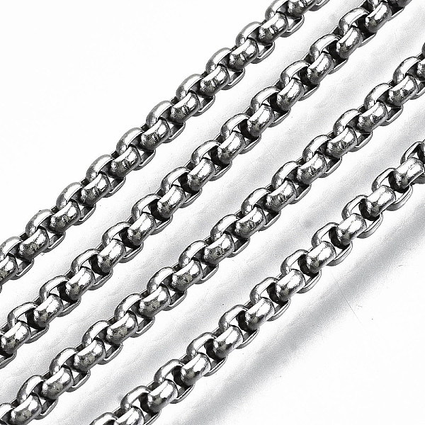 PandaHall 304 Stainless Steel Venetian Chains, Box Chains, Unwelded, Stainless Steel Color, 2x2x1mm, about 82.02 Feet(25m)/roll 304...
PandaHall 304 Stainless Steel Venetian Chains, Box Chains, Unwelded, Stainless Steel Color, 2x2x1mm, about 82.02 Feet(25m)/roll 304...