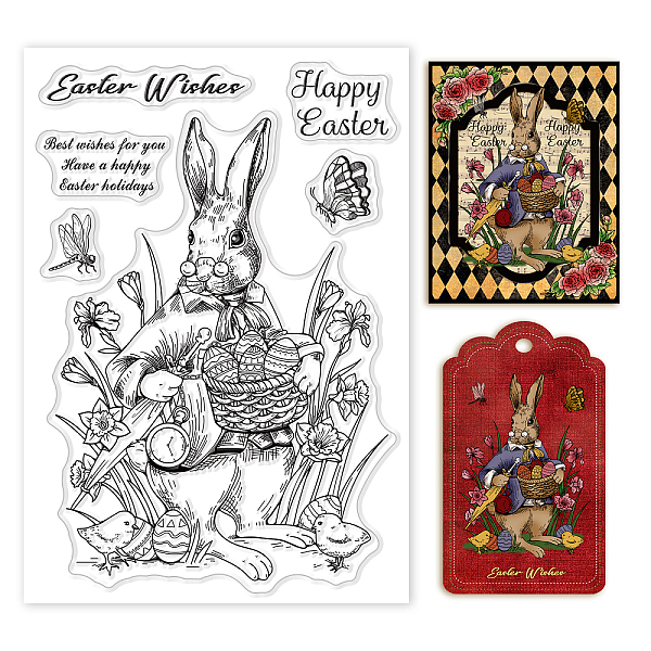 PandaHall GLOBLELAND Bunny Rabbit Clear Stamps Happy Easter Eggs Basket Silicone Clear Stamp Seals for Cards Making DIY Scrapbooking Photo...
PandaHall GLOBLELAND Bunny Rabbit Clear Stamps Happy Easter Eggs Basket Silicone Clear Stamp Seals for Cards Making DIY Scrapbooking Photo...