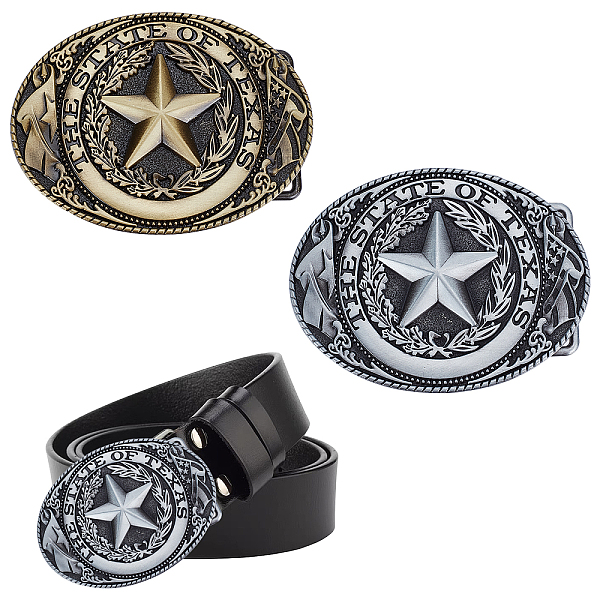 PandaHall WADORN 2 Colors Western Cowboy Belt Buckles, Star Pattern Engraved Leather Belt Buckle Vintage Oval Belt Fastener for Men Large...
PandaHall WADORN 2 Colors Western Cowboy Belt Buckles, Star Pattern Engraved Leather Belt Buckle Vintage Oval Belt Fastener for Men Large...