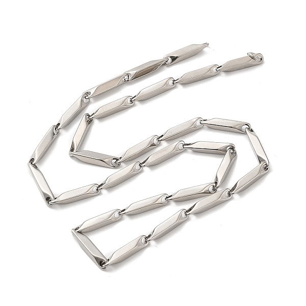 PandaHall 201 Stainless Steel Rectangle Bar Link Chain Necklace, Stainless Steel Color, 17.40 inch(44.2cm) 201 Stainless Steel
PandaHall 201 Stainless Steel Rectangle Bar Link Chain Necklace, Stainless Steel Color, 17.40 inch(44.2cm) 201 Stainless Steel