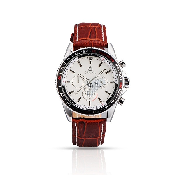 PandaHall Stainless Steel Leather Wrist Watch, Quartz Watches, Indian Red, 255x19~22mm, Watch Head: 44x50.5x13.5mm Stainless Steel
PandaHall Stainless Steel Leather Wrist Watch, Quartz Watches, Indian Red, 255x19~22mm, Watch Head: 44x50.5x13.5mm Stainless Steel