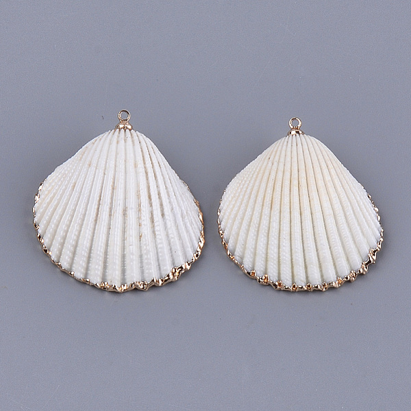 PandaHall Electroplate Sea Shell Pendants, with Brass Findings, Golden, Seashell Color, 34~46x28~38x10~13mm, Hole: 1.2mm Other Sea Shell...
PandaHall Electroplate Sea Shell Pendants, with Brass Findings, Golden, Seashell Color, 34~46x28~38x10~13mm, Hole: 1.2mm Other Sea Shell...
