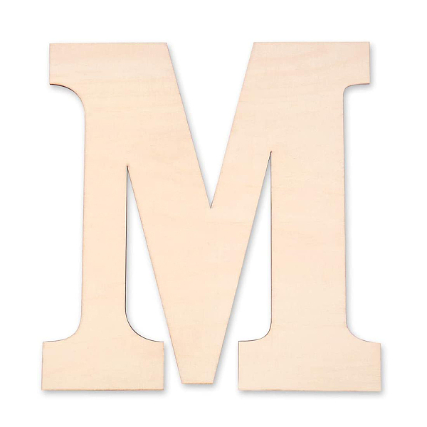 PandaHall Letter Unfinished Wood Blank Cutouts, for DIY Crafts, Wedding, Home Decoration and Paint, Letter.M, 30x29.5x0.3cm Wood Letter M
PandaHall Letter Unfinished Wood Blank Cutouts, for DIY Crafts, Wedding, Home Decoration and Paint, Letter.M, 30x29.5x0.3cm Wood Letter M
