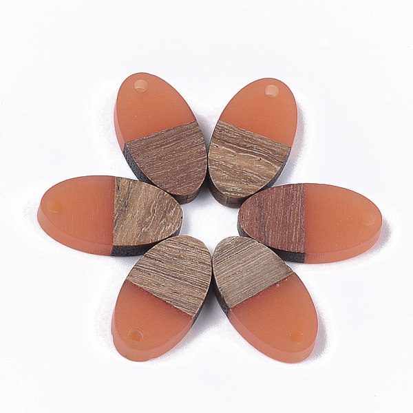 PandaHall Resin & Walnut Wood Pendants, Oval, Coral, 20x11x3.5mm, Hole: 1.8mm Resin+Wood Oval Red
PandaHall Resin & Walnut Wood Pendants, Oval, Coral, 20x11x3.5mm, Hole: 1.8mm Resin+Wood Oval Red