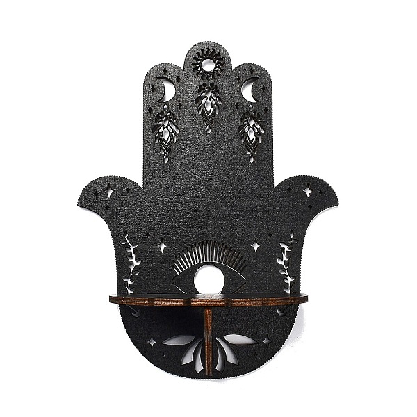 PandaHall Wooden Shelf for Crystal Ball, Witchcraft Floating Wall Shelf, for Home Room Wall Decor, Hamsa Hand, 250x194x94mm Wood Hamsa Hand..., Black
PandaHall Wooden Shelf for Crystal Ball, Witchcraft Floating Wall Shelf, for Home Room Wall Decor, Hamsa Hand, 250x194x94mm Wood Hamsa Hand..., Black