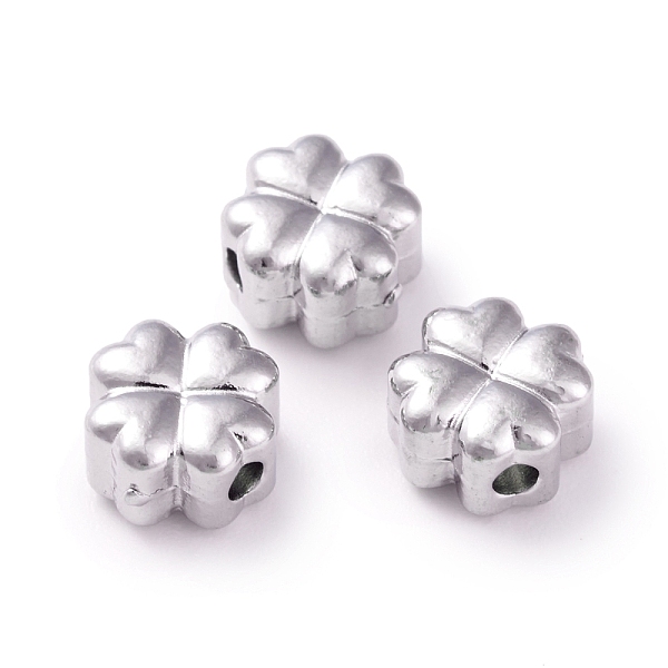 PandaHall 304 Stainless Steel Beads, Clover, Stainless Steel Color, 6x6x4mm, Hole: 1.5mm 304 Stainless Steel Clover
PandaHall 304 Stainless Steel Beads, Clover, Stainless Steel Color, 6x6x4mm, Hole: 1.5mm 304 Stainless Steel Clover