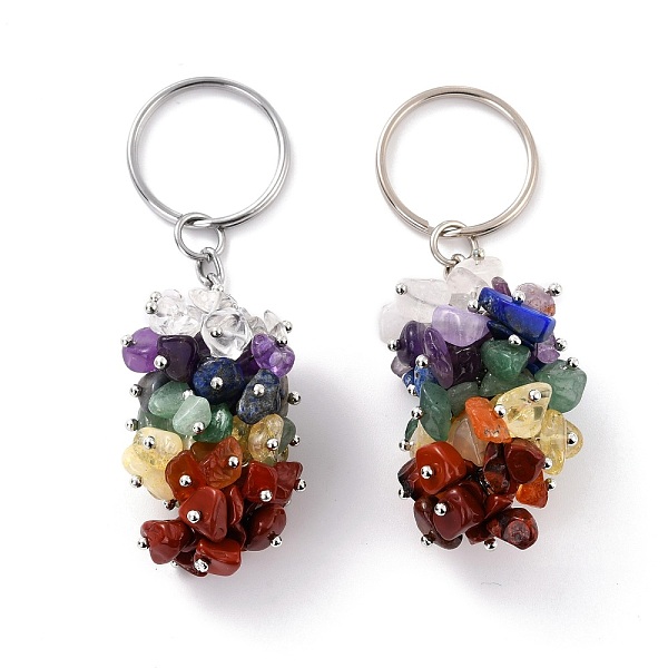 PandaHall Natural Mixed Stone Keychain, with Brass and Iron Findings, Cadmium Free & Lead Free, Platinum, 8.05cm Mixed Stone Others
PandaHall Natural Mixed Stone Keychain, with Brass and Iron Findings, Cadmium Free & Lead Free, Platinum, 8.05cm Mixed Stone Others