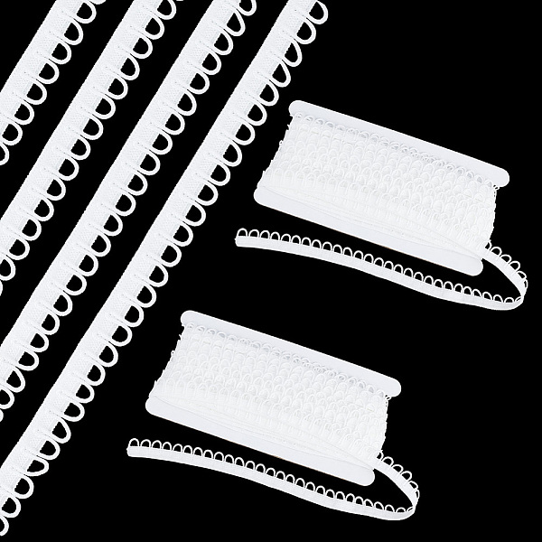 PandaHall Nylon Elastic Cord with Button Loops, Buttonhole Elastic Sewing Bands, Flat, White, 1/2 inch(13~14mm), about 10.94 Yards(10m)/Card...
PandaHall Nylon Elastic Cord with Button Loops, Buttonhole Elastic Sewing Bands, Flat, White, 1/2 inch(13~14mm), about 10.94 Yards(10m)/Card...
