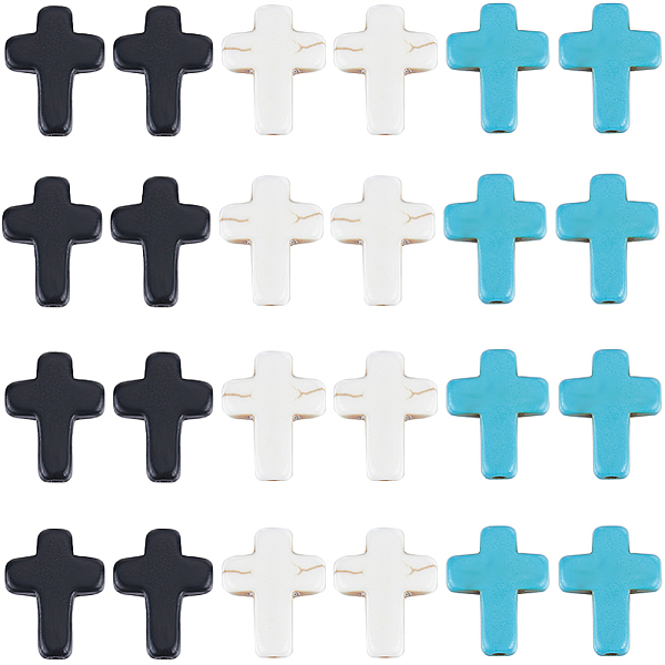 PandaHall SUNNYCLUE 1 Box 90Pcs Cross Beads Bulk Black White Blue Synthetic Turquoise Pocket Crosses 16x12mm Mini Small Stone Cross Beads..., Multicolor
PandaHall SUNNYCLUE 1 Box 90Pcs Cross Beads Bulk Black White Blue Synthetic Turquoise Pocket Crosses 16x12mm Mini Small Stone Cross Beads..., Multicolor