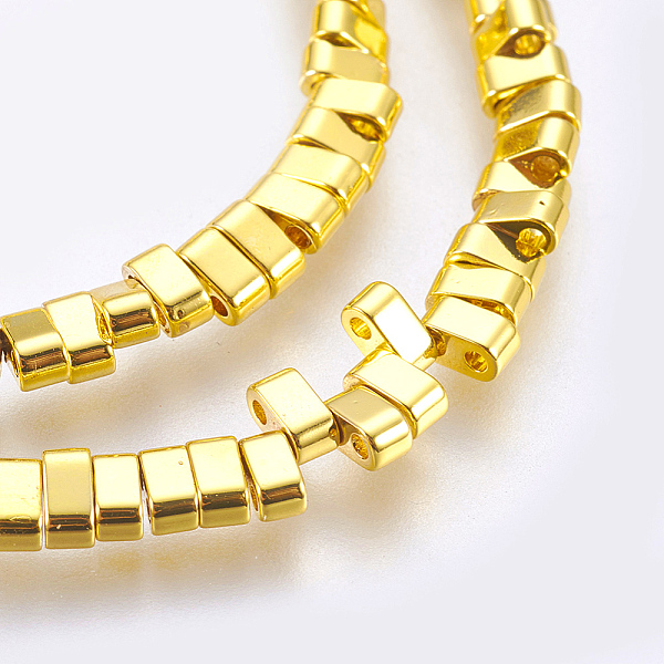 PandaHall Electroplated Non-magnetic Synthetic Hematite Beads Strands, Grade AA, 2-Hole, Rectangle, Long-Lasting Plated, Real 24K Gold...
PandaHall Electroplated Non-magnetic Synthetic Hematite Beads Strands, Grade AA, 2-Hole, Rectangle, Long-Lasting Plated, Real 24K Gold...