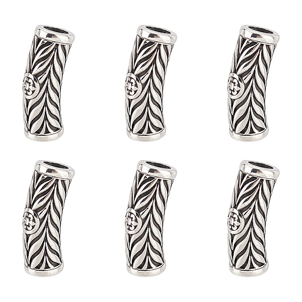 PandaHall Unicraftale 6Pcs 304 Stainless Steel Beads, Tube with Fleur De Lis, Antique Silver, 28.5x12x9mm, Hole: 6mm 304 Stainless Steel...
PandaHall Unicraftale 6Pcs 304 Stainless Steel Beads, Tube with Fleur De Lis, Antique Silver, 28.5x12x9mm, Hole: 6mm 304 Stainless Steel...