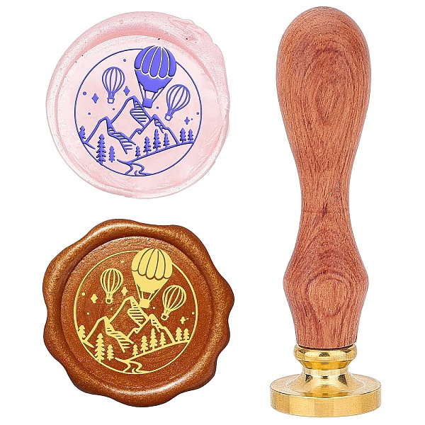 PandaHall Brass Wax Seal Stamps with Rosewood Handle, for DIY Scrapbooking, Hot Air Balloon, 25mm Brass Hot Air Balloon
PandaHall Brass Wax Seal Stamps with Rosewood Handle, for DIY Scrapbooking, Hot Air Balloon, 25mm Brass Hot Air Balloon