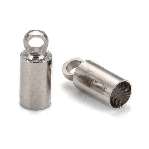 PandaHall Brass Cord Ends, Nickel Free, Platinum, 9x3.5mm, Hole: 1.5mm, 3mm inner diameter Brass
PandaHall Brass Cord Ends, Nickel Free, Platinum, 9x3.5mm, Hole: 1.5mm, 3mm inner diameter Brass