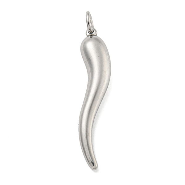 PandaHall 316 Surgical Stainless Steel Pendants, with Jump Ring, Horn of Plenty/Italian Horn Cornicello Charms, Stainless Steel Color...
PandaHall 316 Surgical Stainless Steel Pendants, with Jump Ring, Horn of Plenty/Italian Horn Cornicello Charms, Stainless Steel Color...