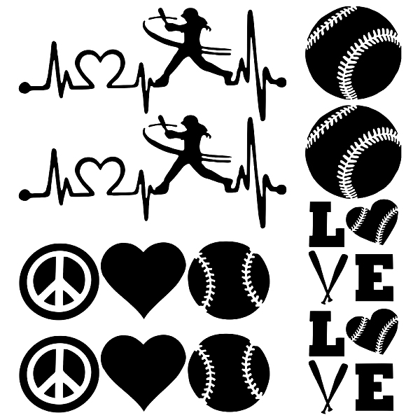 PandaHall GORGECRAFT 8 Sheets Tennis Car Stickers Black Laser Reflective Car Sticker Heartbeat Love & Word Human Pattern for Suv Truck...
PandaHall GORGECRAFT 8 Sheets Tennis Car Stickers Black Laser Reflective Car Sticker Heartbeat Love & Word Human Pattern for Suv Truck...
