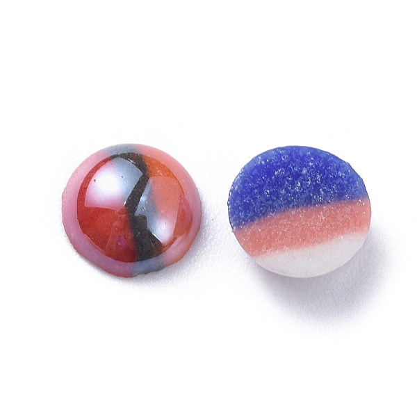 PandaHall Opaque Glass Cabochons, Tri-color Stripe, Half Round, Mixed Color, 8x3.5mm Glass Half Round Multicolor
PandaHall Opaque Glass Cabochons, Tri-color Stripe, Half Round, Mixed Color, 8x3.5mm Glass Half Round Multicolor
