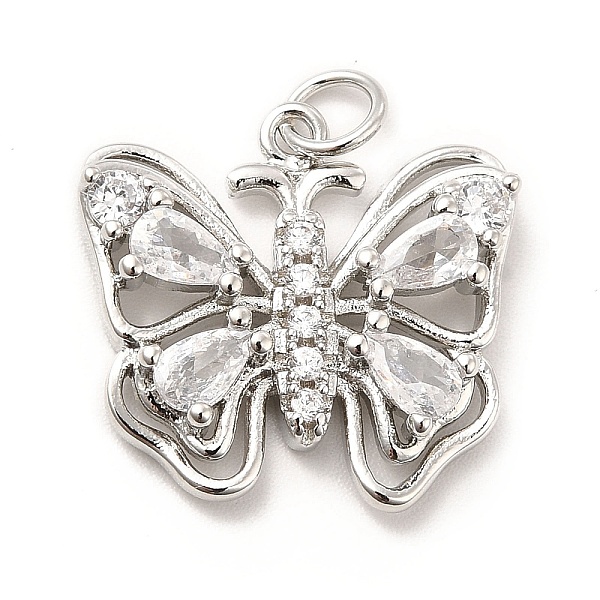 PandaHall Rack Plating Brass Cubic Zirconia Pendants, Hollow Butterfly Charm, Long-Lasting Plated, with Jump Rings, Cadmium Free & Lead Free..., Clear
PandaHall Rack Plating Brass Cubic Zirconia Pendants, Hollow Butterfly Charm, Long-Lasting Plated, with Jump Rings, Cadmium Free & Lead Free..., Clear