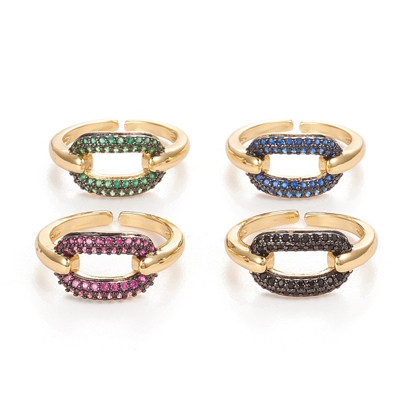 PandaHall Brass Micro Pave Cubic Zirconia Cuff Rings, Open Rings, Long-Lasting Plated, Oval, Golden, Mixed Color, Size 8, Inner Diameter..., Multicolor
PandaHall Brass Micro Pave Cubic Zirconia Cuff Rings, Open Rings, Long-Lasting Plated, Oval, Golden, Mixed Color, Size 8, Inner Diameter..., Multicolor