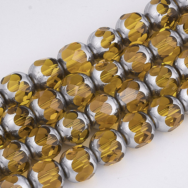 PandaHall Electroplate Glass Beads Strands, Half Silver Plated, Faceted, Round, Orange, 8~8.5x7~8mm, Hole: 1mm, about 40pcs/strand, 11.8...
PandaHall Electroplate Glass Beads Strands, Half Silver Plated, Faceted, Round, Orange, 8~8.5x7~8mm, Hole: 1mm, about 40pcs/strand, 11.8...