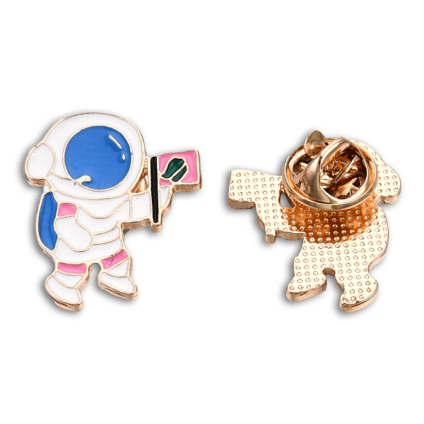 PandaHall Spaceman Shape Enamel Pin, Light Gold Plated Alloy Cartoon Badge for Backpack Clothes, Nickel Free & Lead Free, Dodger Blue...
PandaHall Spaceman Shape Enamel Pin, Light Gold Plated Alloy Cartoon Badge for Backpack Clothes, Nickel Free & Lead Free, Dodger Blue...